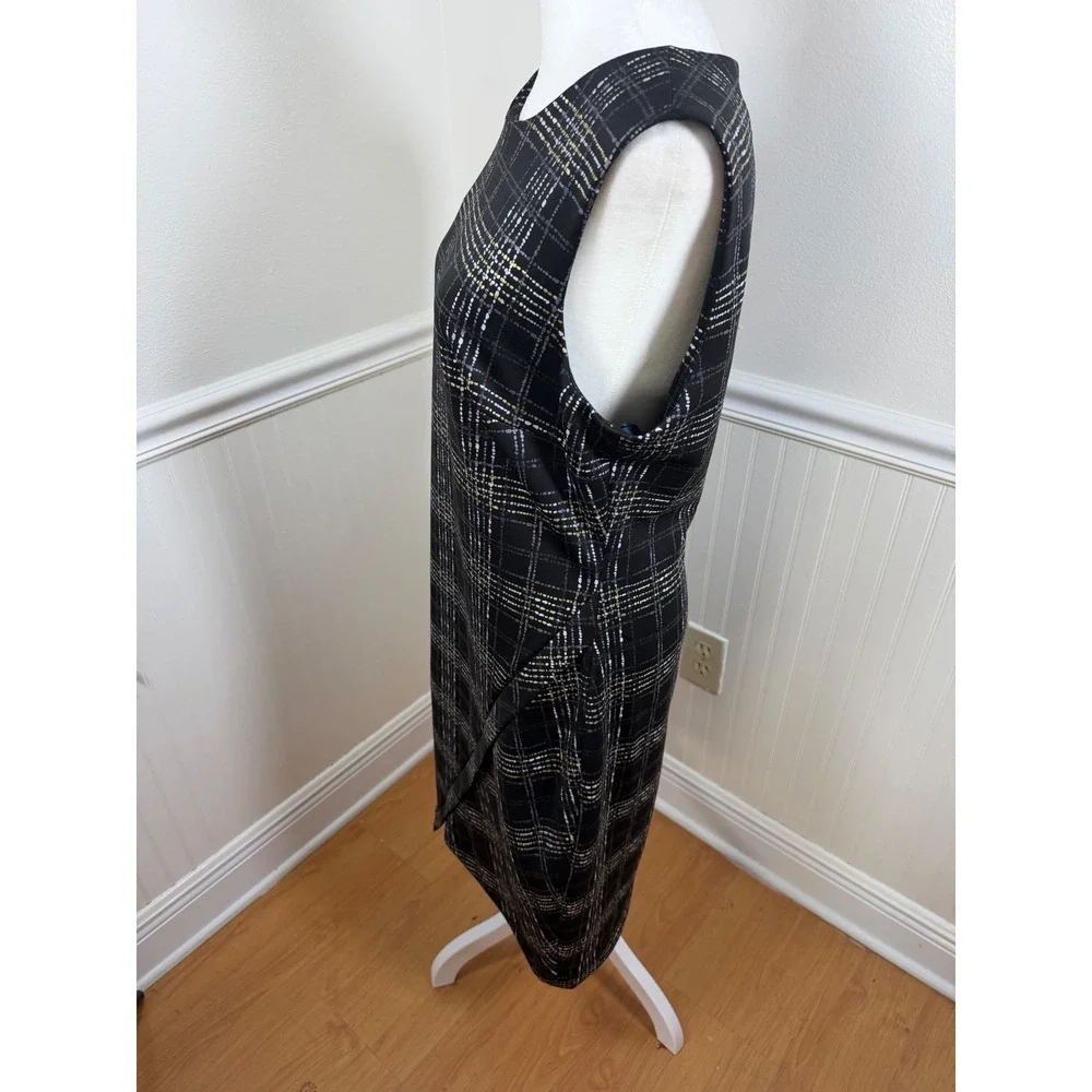 Tommy Hilfiger Plaid Sheath Dress‎ Womens Size 10 Sleeveless Career Office NWOT